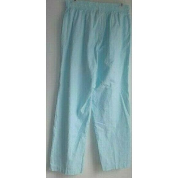 Cotton Connection M elastic waist blue cotton pants pockets 26" inseam - Picture 1 of 3